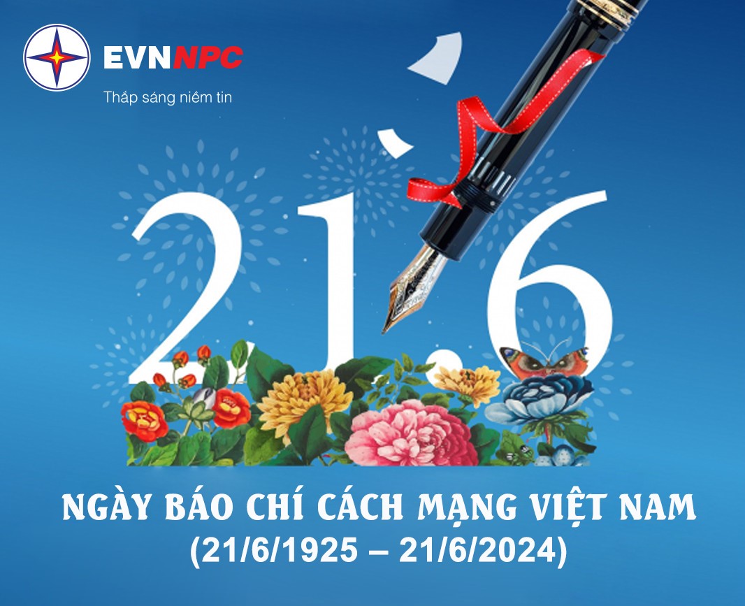 EVNNPC: Thiệp chúc mừng Ngày Báo chí cách mạng Việt Nam