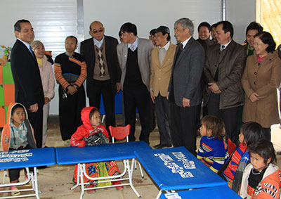 Đồng chí Bí thư Tỉnh ủy, thăm làm việc tại xã Háng Đồng
