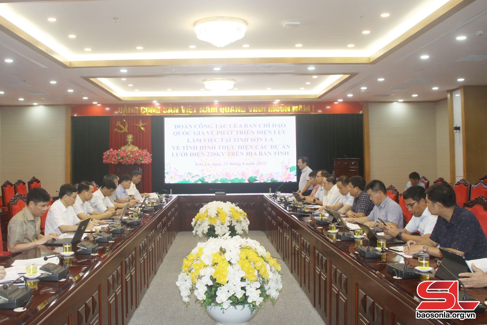 Ban Chỉ đạo quốc gia về phát triển điện lực làm việc với UBND tỉnh