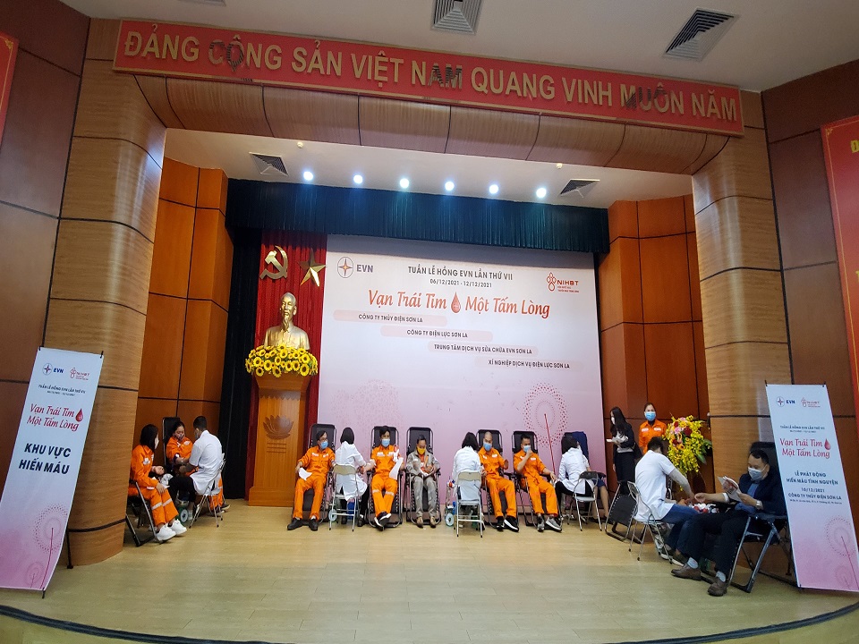 116 đơn vị máu được hiến tặng trong “Tuần lễ hồng EVN lần VII” tại Sơn La
