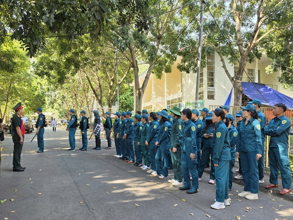 Điện lực Sông Mã - Sốp Cộp hoàn thành huấn luyện lực lượng tự vệ năm 2026