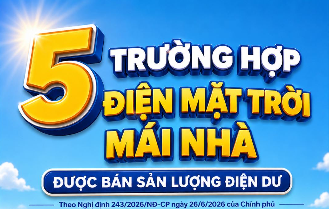 Các trường hợp điện mặt trời mái nhà được bán điện dư