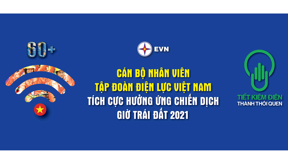 Banner hưởng ứng Giờ trái đất 2021