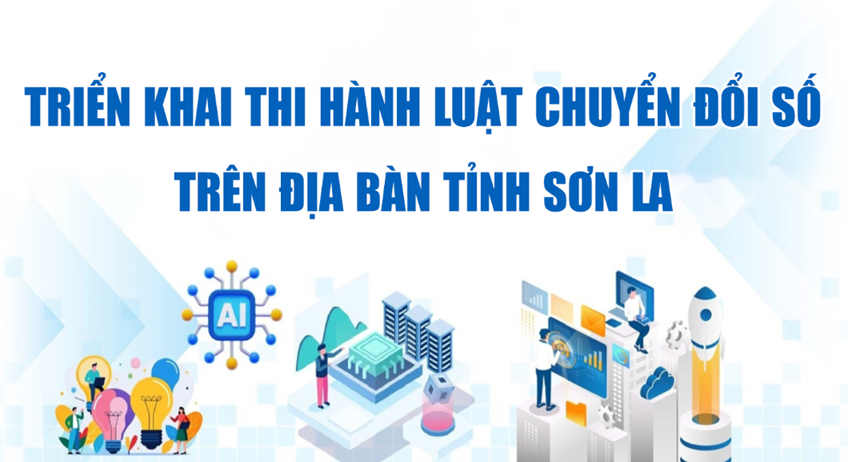 infographic: Kế hoạch triển khai thi hành Luật Chuyển đổi số trên địa bàn tỉnh Sơn La