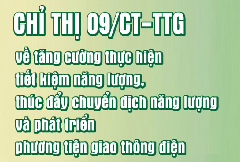 Một số mục tiêu lớn về tiết kiệm năng lượng, chuyển dịch năng lượng và phát triển phương tiện giao thông điện