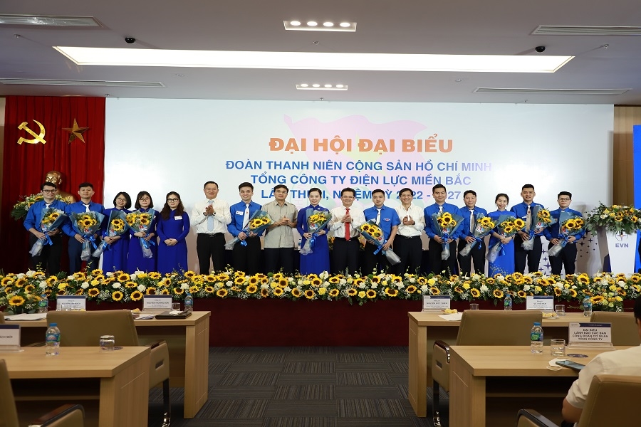 Đại hội đại biểu Đoàn Thanh niên Cộng sản Hồ Chí Minh Tổng công ty Điện lực miền Bắc lần thứ II, nhiệm kỳ 2022-2027 thành công tốt đẹp