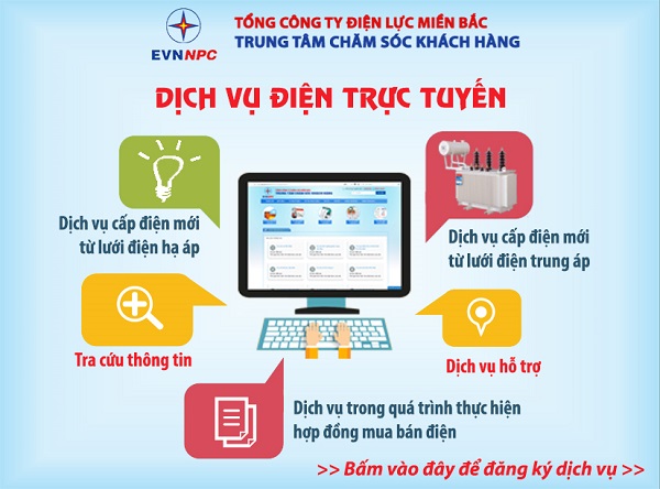 Dịch vụ điện trực tuyến của EVNNPC: Khách hàng hưởng lợi