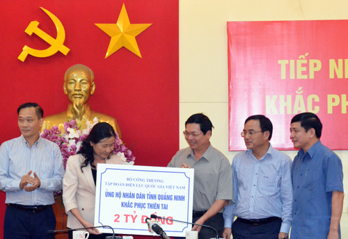 EVN chung tay cùng nhân dân Quảng Ninh khắc phục hậu quả mưa lũ