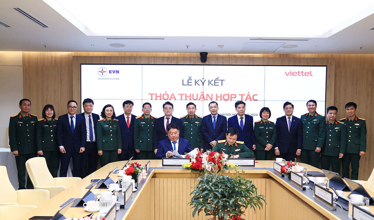 EVN và Viettel ký kết thỏa thuận hợp tác với mục tiêu mang lại lợi ích cho khách hàng, đối tác, người dân và xã hội 