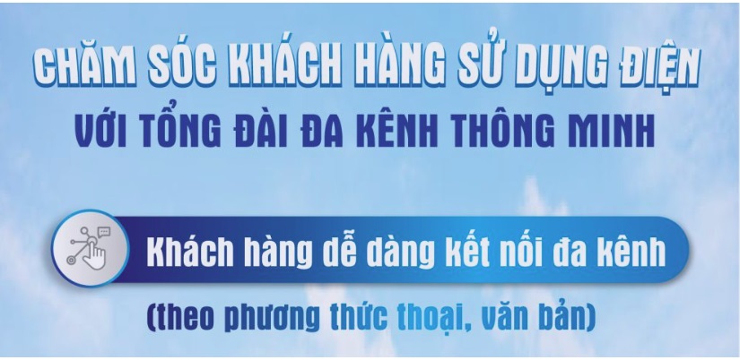 Chăm sóc khách hàng sử dụng điện với tổng đài đa kênh thông minh
