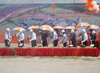 Khởi công nhà máy nhiệt điện có vốn nước ngoài lớn nhất Việt Nam