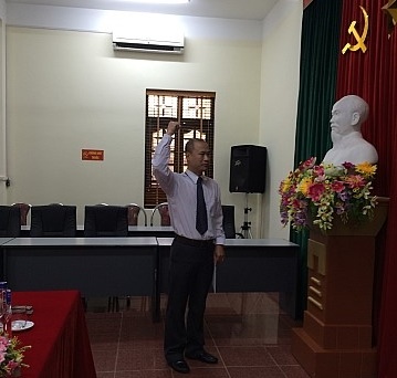 Chi bộ Văn phòng tổ chức Lễ kết nạp đảng viên