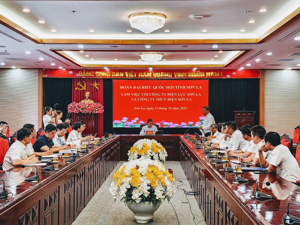 Đoàn Đại biểu Quốc hội tỉnh Sơn La làm việc với Công ty Điện lực Sơn La trước kỳ họp thứ 10, Quốc hội khóa XV