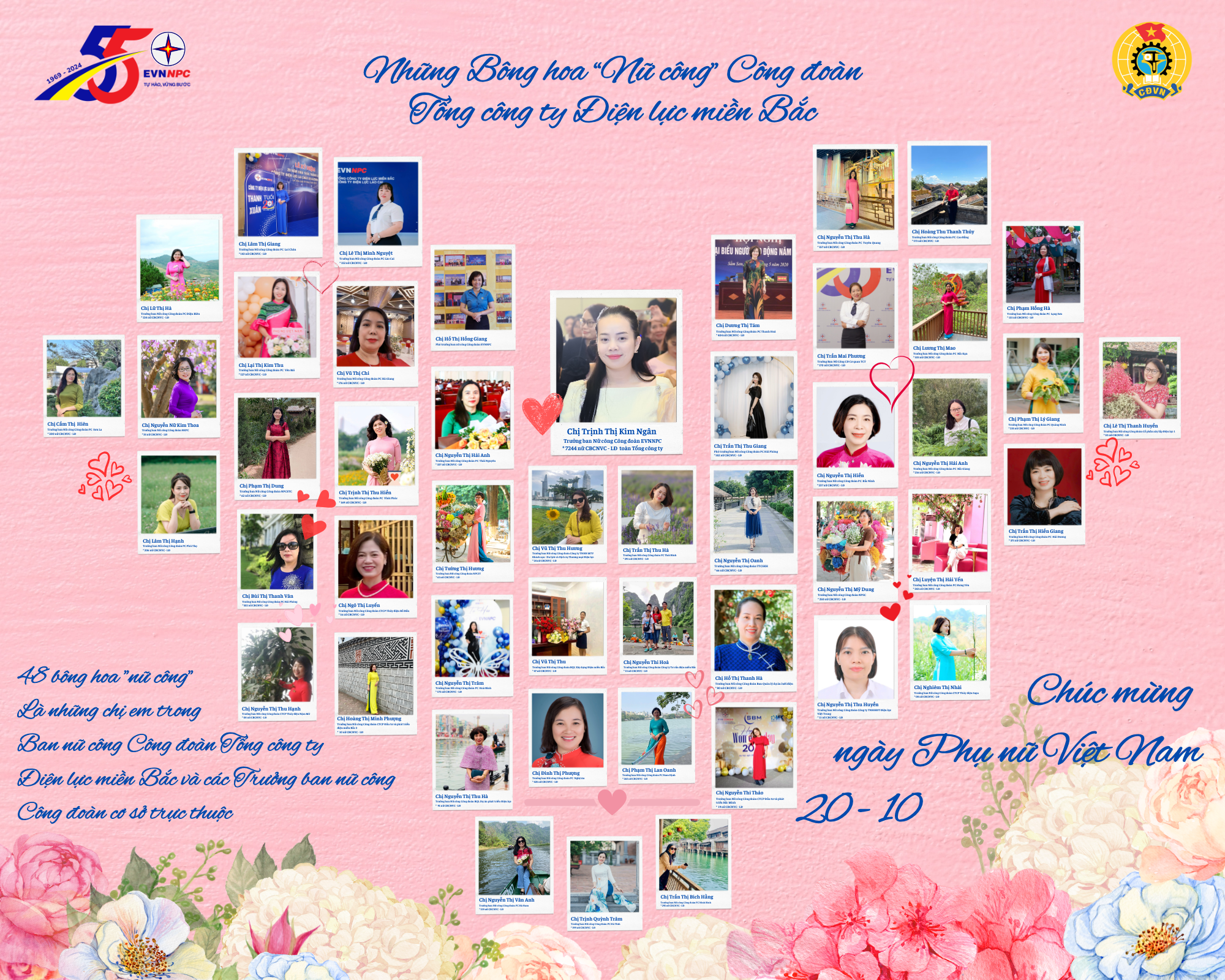 Những bông hoa "nữ công" Công đoàn Tổng công ty Điện lực miền Bắc