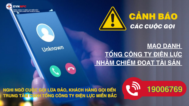 Cảnh giác với các “chiêu thức” mạo danh tổng đài điện lực để đe dọa cắt điện
