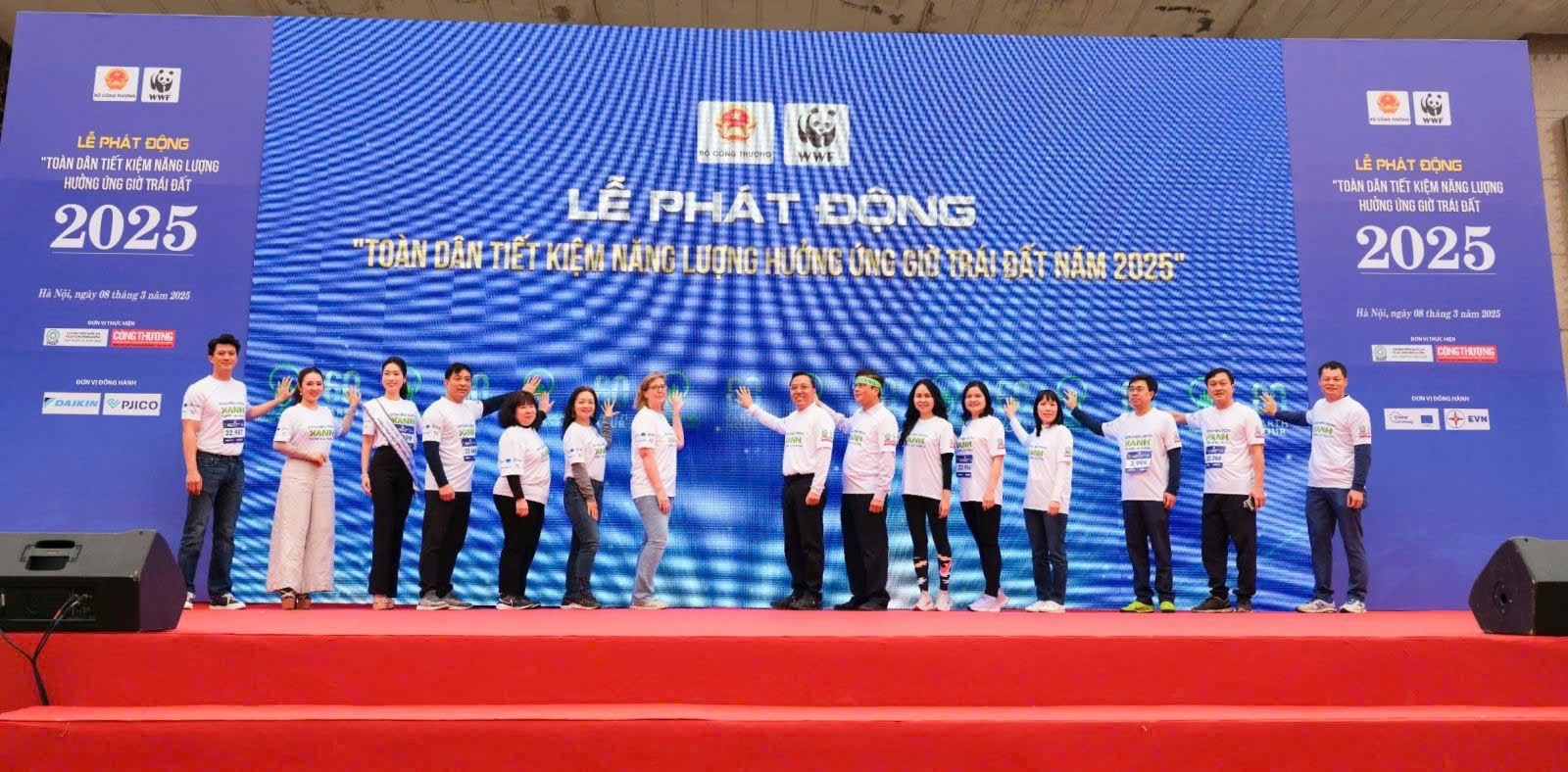 EVNNPC đồng hành lễ phát động "Toàn dân tiết kiệm năng lượng hưởng ứng Giờ Trái đất năm 2025"
