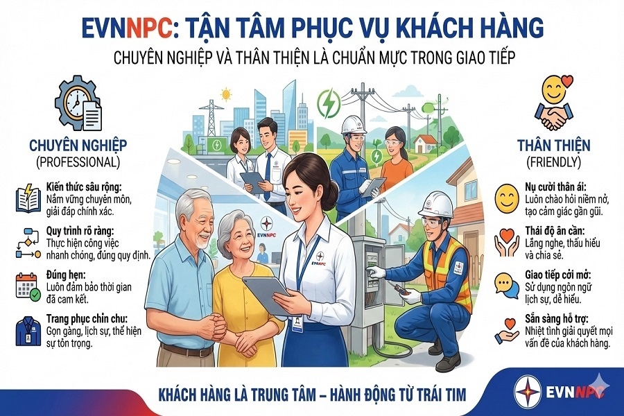 Nêu cao ý thức kỷ luật và tinh thần đoàn kết - nền tảng đưa EVNNPC phát triển bền vững trong kỷ nguyên mới
