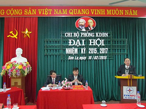 Chi bộ Phòng Kinh Doanh Điện năng Đại hội nhiệm kỳ 2015-2017 