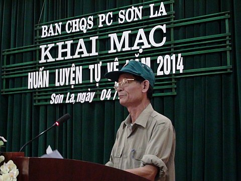 Ban CHQS Công ty Điện lực Sơn La khai mạc Huấn luyện tự vệ năm 2014