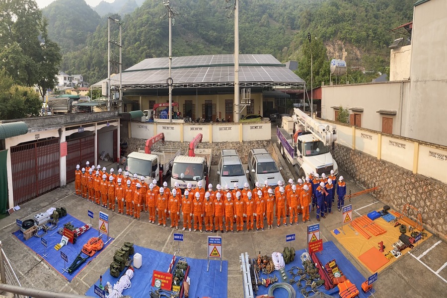 Công ty Điện lực Sơn La tổ chức diễn tập PCTT và TKCN năm 2022