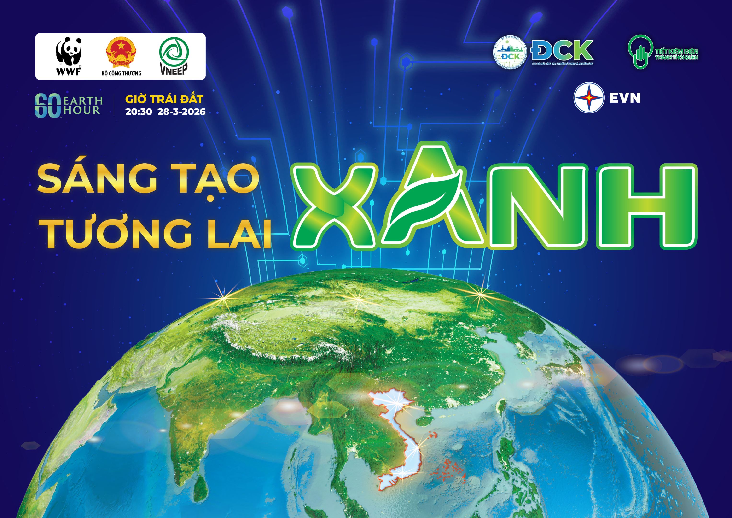 EVN và các đơn vị tích cực hưởng ứng chiến dịch giờ trái đất 2026