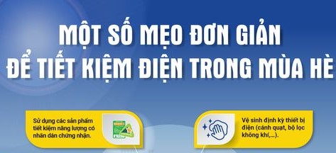 Một số mẹo đơn giản để tiết kiệm điện trong mùa hè
