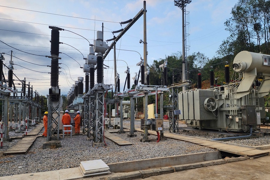 Nghiệm thu đóng điện thành công dự án Nâng công suất MBA T1 trạm 110kV Thuận Châu, tỉnh Sơn La