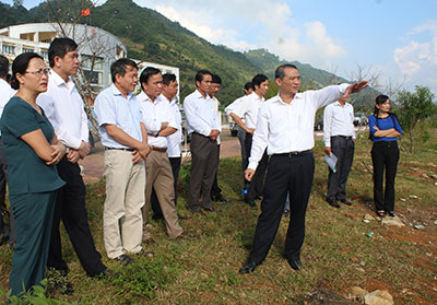 Bí thư Tỉnh ủy làm việc với Huyện ủy Mộc Châu 