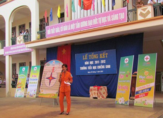 Giao lưu “Chung tay tiết kiệm điện” tại Chiềng Sinh