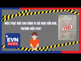 Mức phạt nào cho hành vi giả mạo văn bản, thương hiệu EVN?