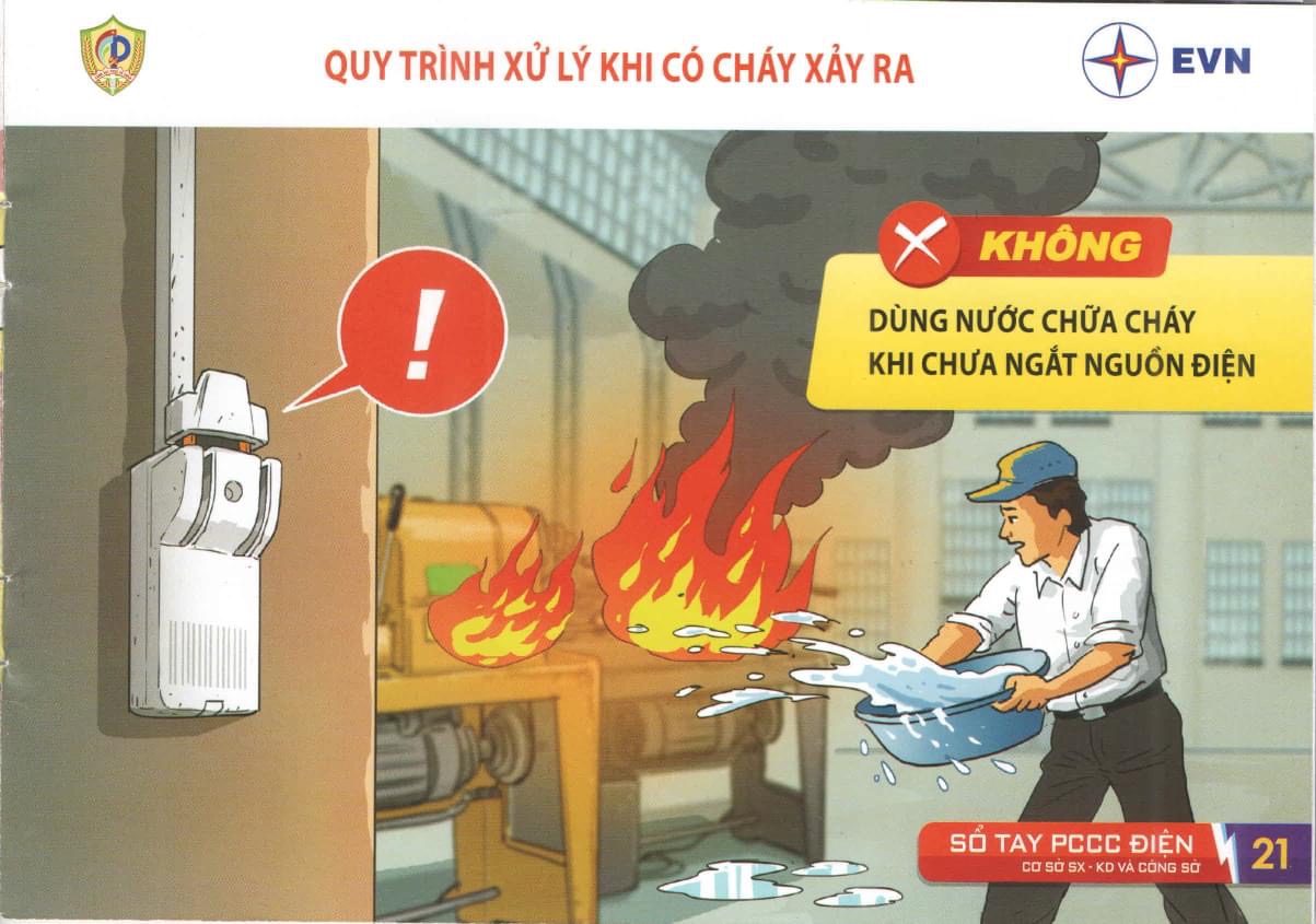 NGUYÊN NHÂN VÀ CÁCH ĐỀ PHÒNG CHÁY TRONG SỬ DỤNG ĐIỆN TẠI CƠ SỞ SẢN XUẤT, KINH DOANH, CÔNG SỞ