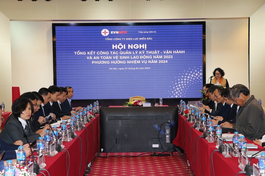 EVNNPC tổ chức Hội nghị Tổng kết công tác Quản lý kỹ thuật - vận hành và An toàn vệ sinh lao động năm 2023, phương hướng nhiệm vụ năm 2024