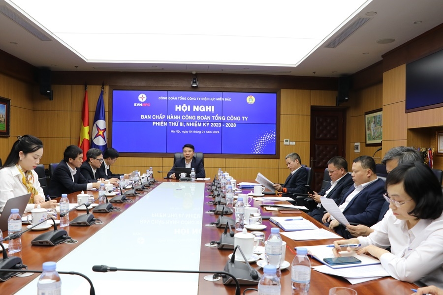 Hội nghị Ban thường vụ phiên thứ II - khóa XIII và Hội nghị Ban chấp hành phiên thứ III - khóa XIII Công đoàn Tổng công ty Điện lực miền Bắc