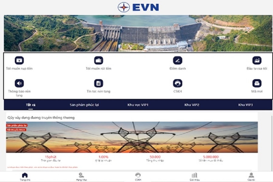 TCBC: Tiếp tục xuất hiện trang web giả mạo thương hiệu EVN