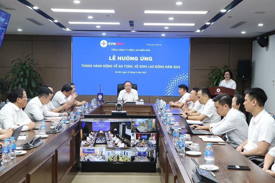Tổng công ty Điện lực miền Bắc hưởng ứng Tháng hành động về an toàn, vệ sinh lao động năm 2023