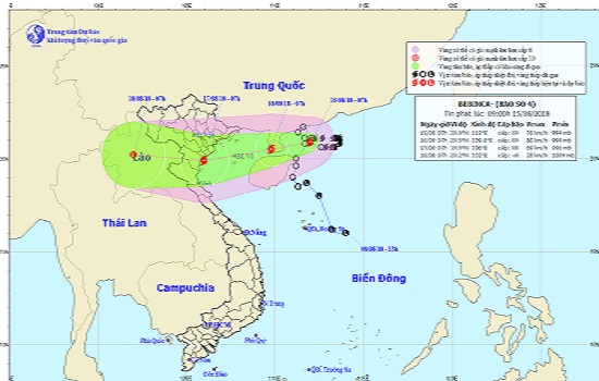 Cập nhật tin Bão gần bờ (Cơn bão số 4)