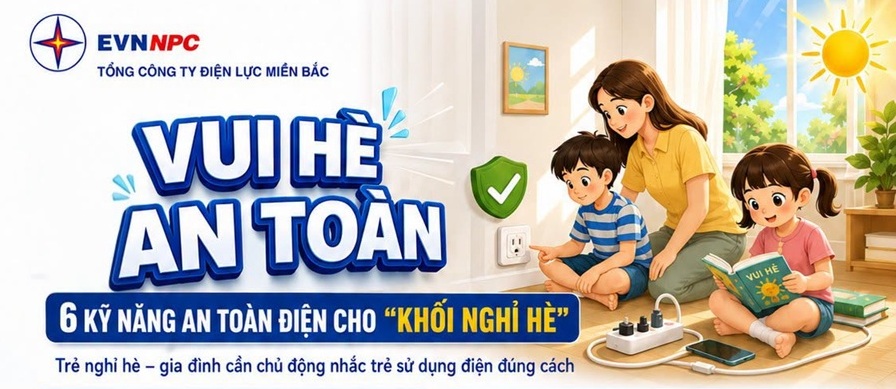 VUI HÈ KHỎE – NHẮC TRẺ KỸ NĂNG SỬ DỤNG ĐIỆN