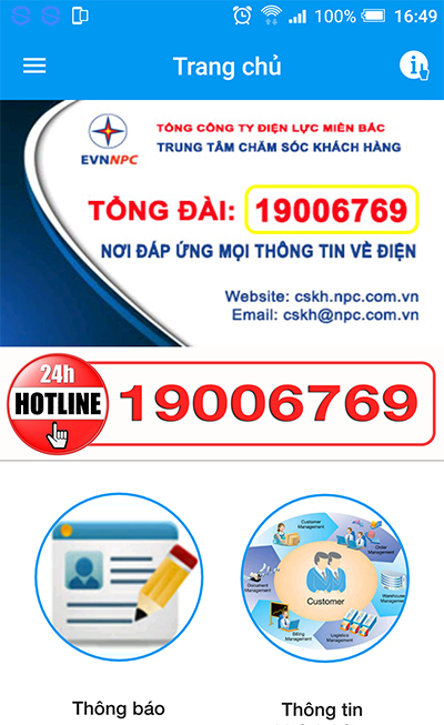 Cách tra cứu tiền điện hàng ngày trên ứng dụng của EVN