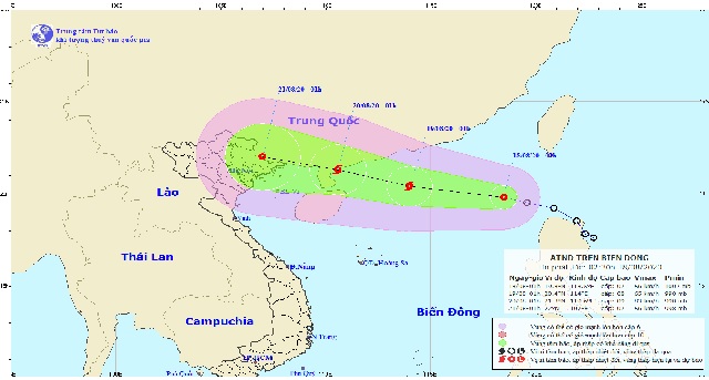 Tin áp thấp nhiệt đới trên Biển Đông