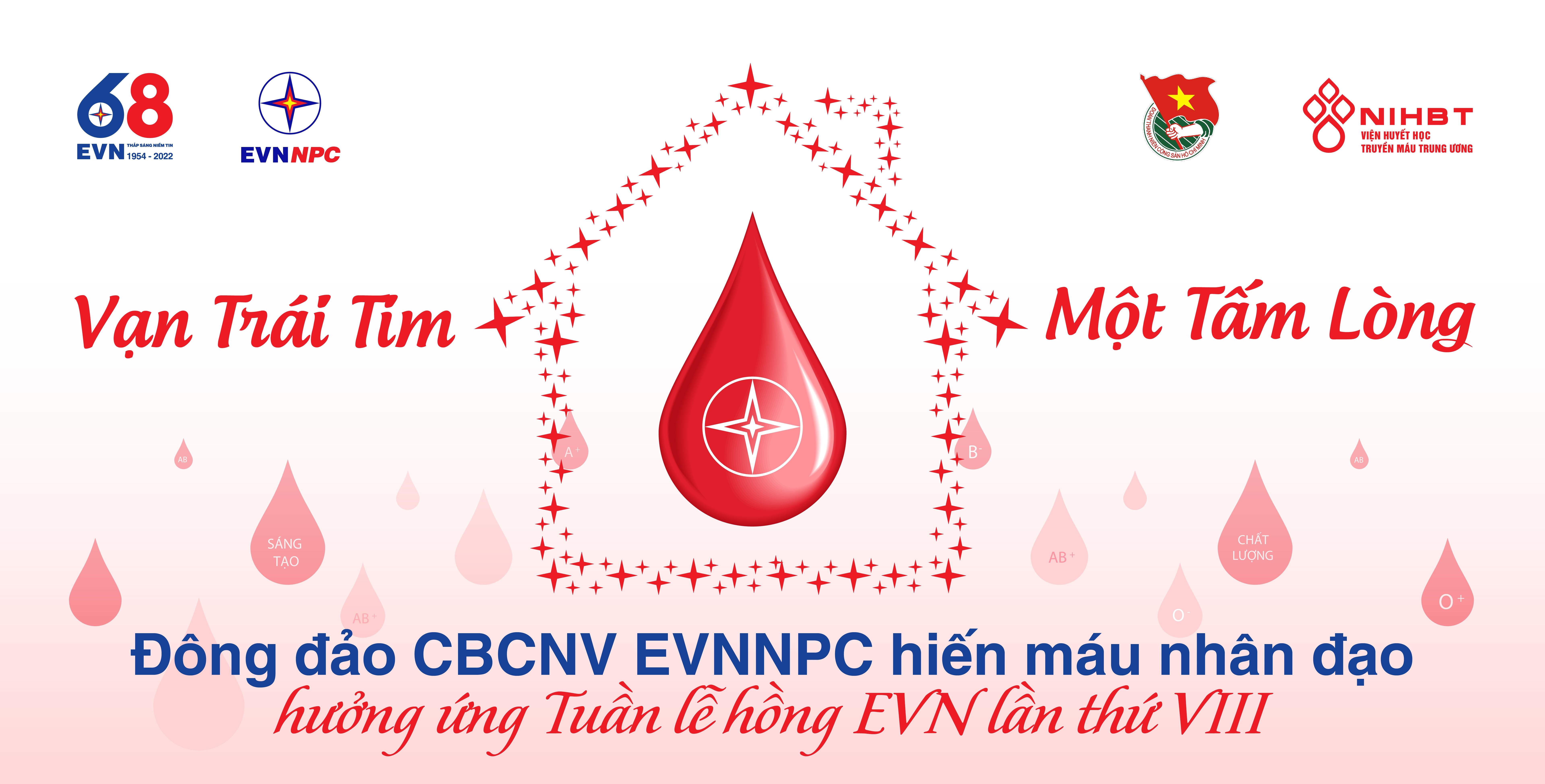 Đông đảo CBCNV EVNNPC hiến máu nhân đạo hưởng ứng Tuần lễ hồng EVN lần VIII