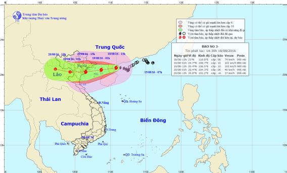 TIN BÃO KHẨN CẤP (Cơn bão số 3) 