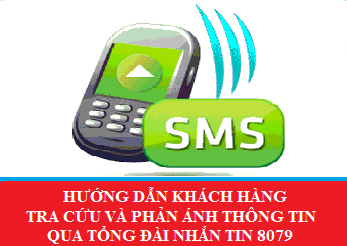 Hướng dẫn khách hàng tra cứu và phản ánh thông tin qua Tổng đài nhắn tin 8079