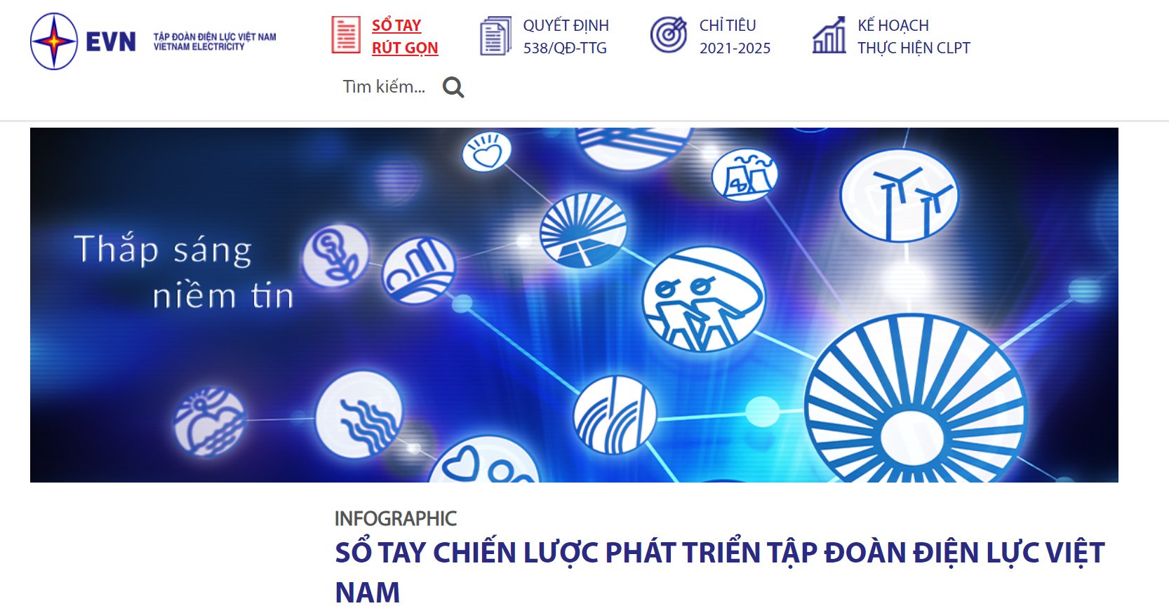  Sổ tay điện tử Chiến lược phát triển Tập đoàn Điện lực Việt Nam