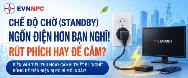 Chế độ chờ (standby) ngốn điện hơn bạn nghĩ – rút phích hay để cắm?
