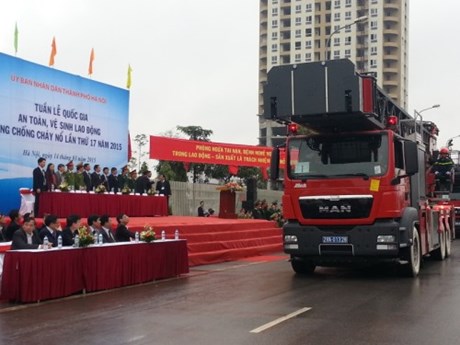 Hà Nội hưởng ứng tuần lễ Quốc gia ATVSLĐ – PCCN 2015