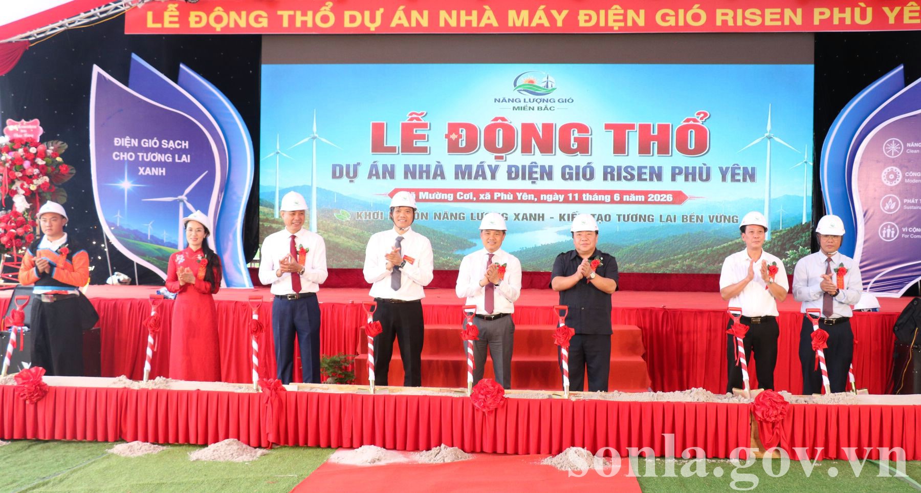 Lễ Động thổ Dự án Nhà máy điện gió Risen Phù Yên (80MW)