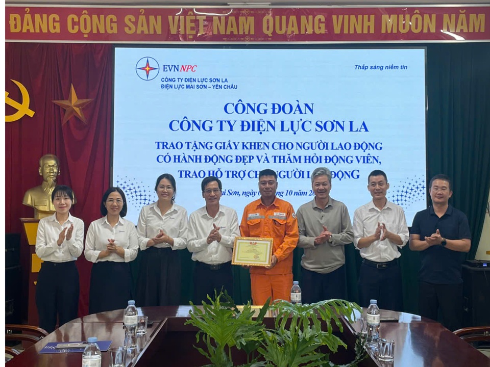 Công đoàn Công ty Điện lực Sơn La lan tỏa sự sẻ chia, chăm lo người lao động