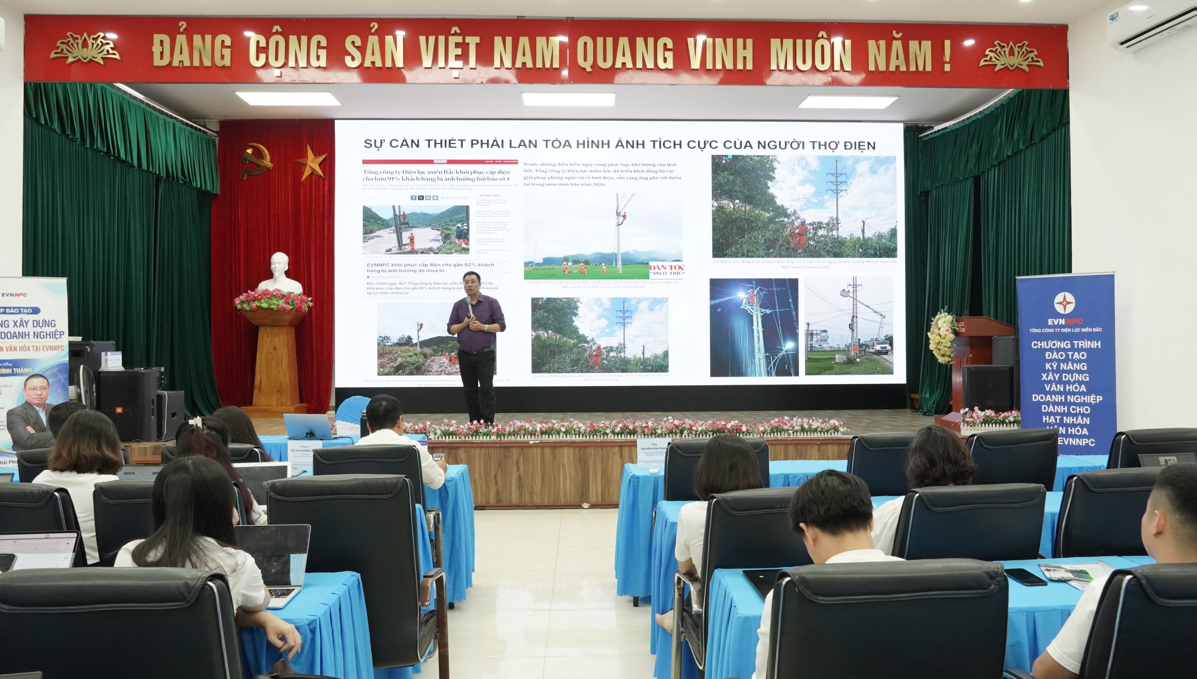 EVNNPC phát huy vai trò hạt nhân văn hóa, đưa văn hóa doanh nghiệp vào thực tiễn