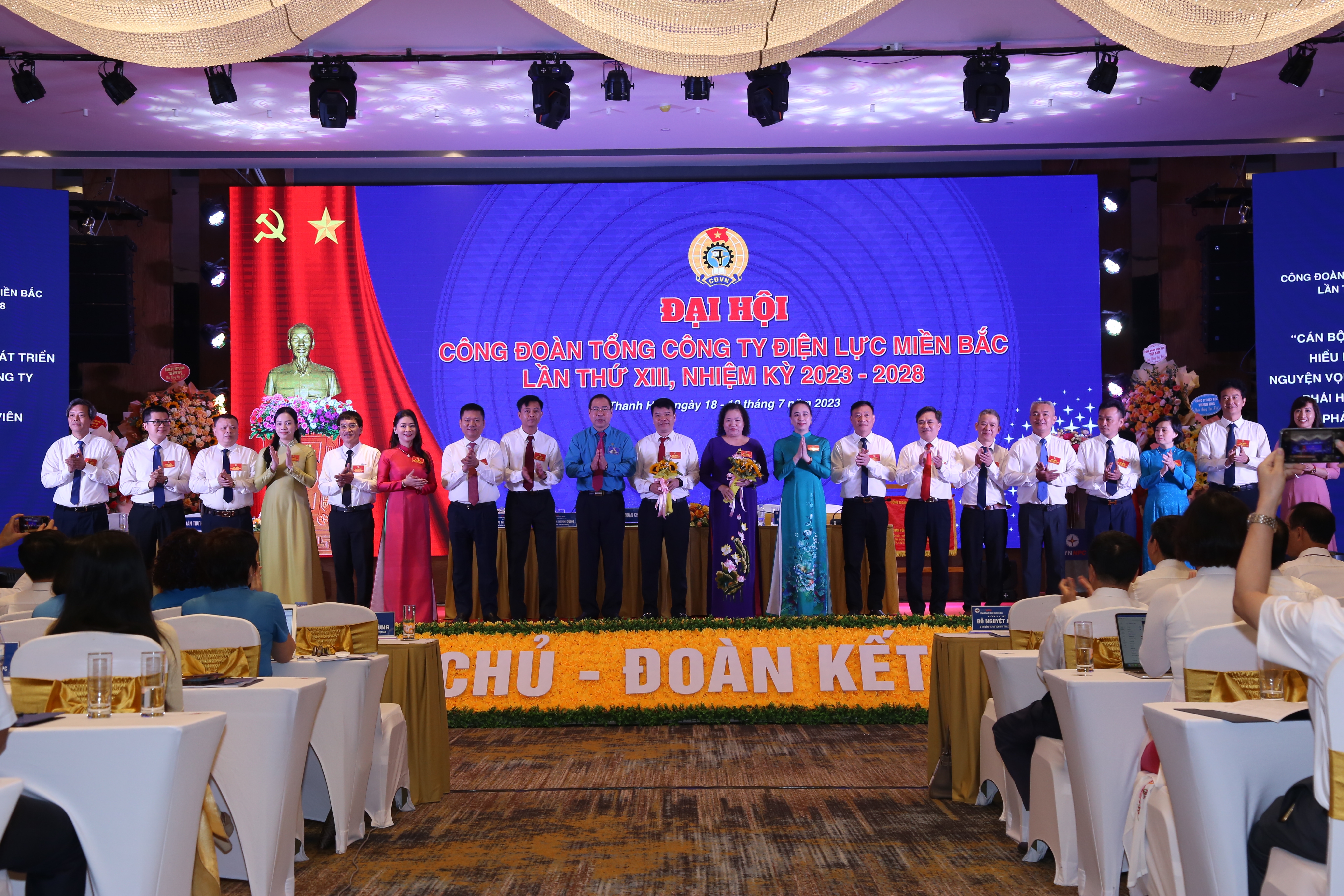 Đại hội đại biểu Công đoàn Tổng công ty Điện lực miền Bắc lần thứ XIII, nhiệm kỳ 2023-2028 thành công tốt đẹp