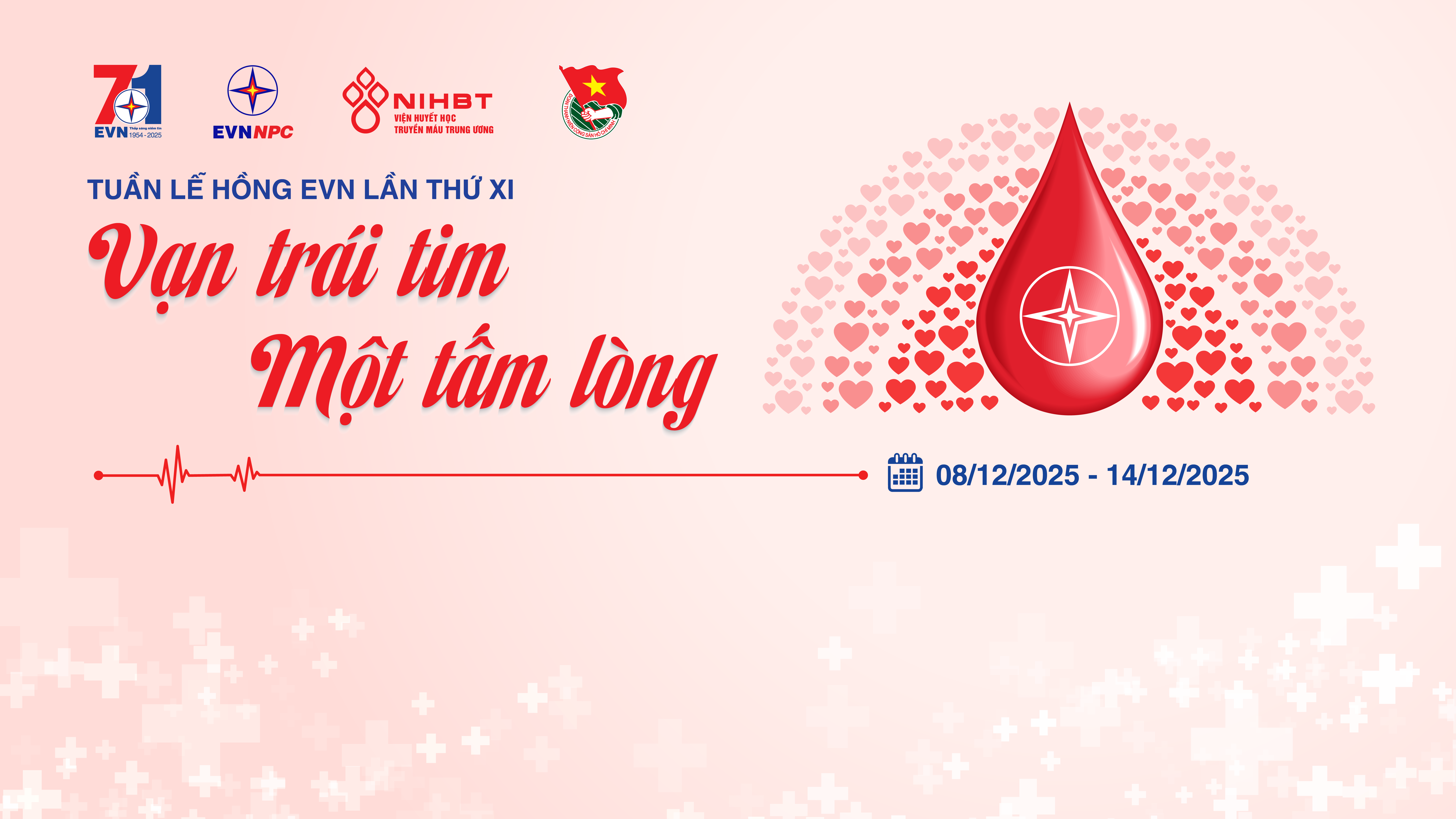 Bộ nhận diện Tuần lễ hồng EVN lần thứ XI - năm 2025